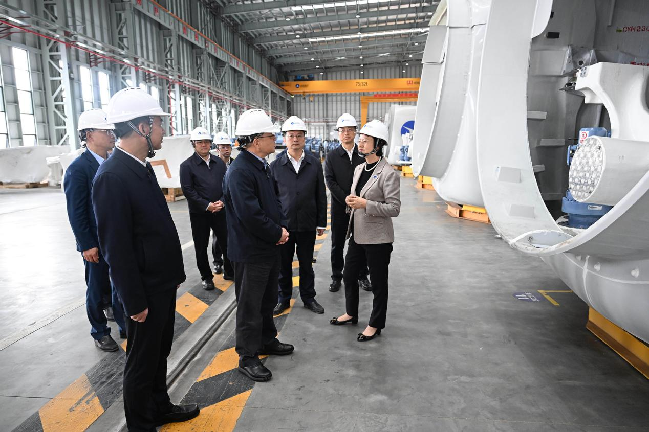 湖南省委书记沈晓明到湖南非凡国际风电有限公司调研