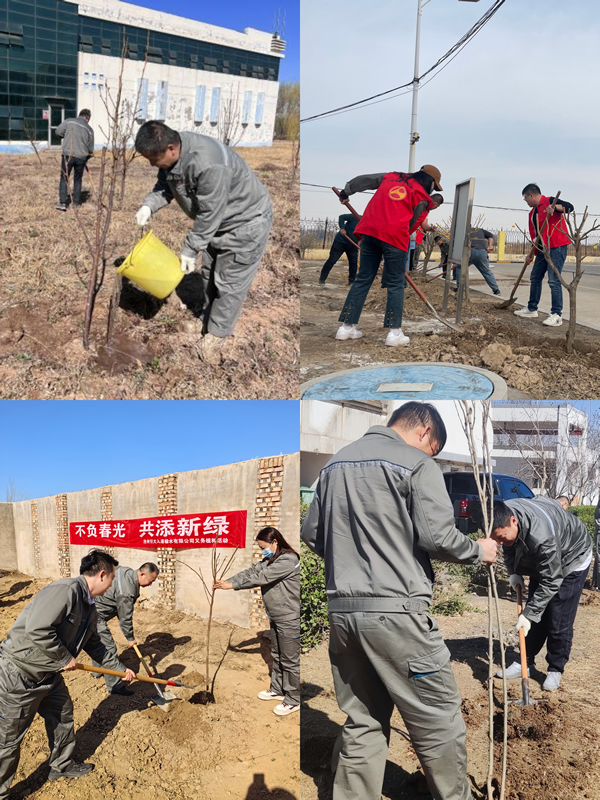 义务植树添新绿 文明实践护水源